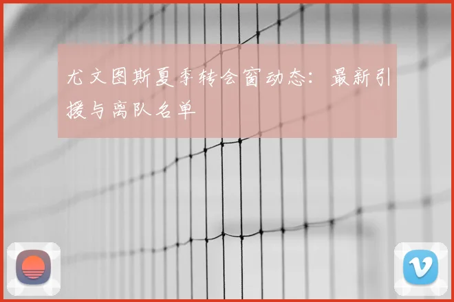 尤文图斯夏季转会窗动态：最新引援与离队名单